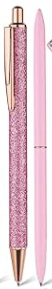 pink ballpoint pens set