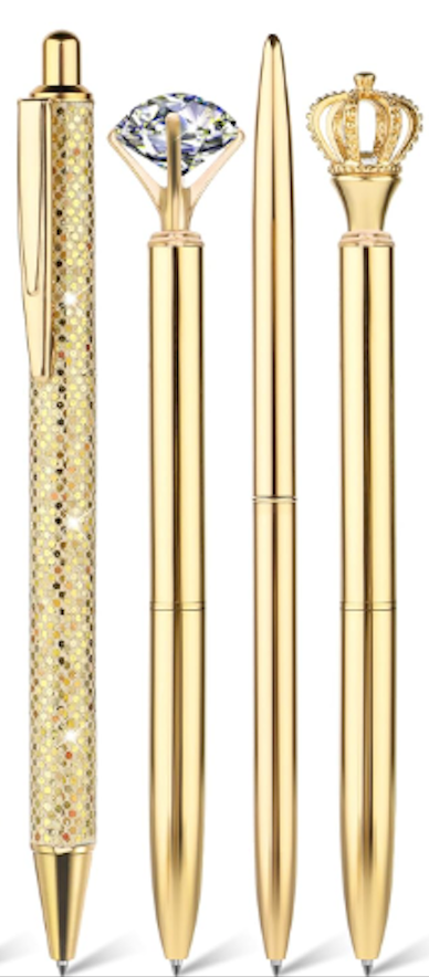 Set of 4 golden color pens