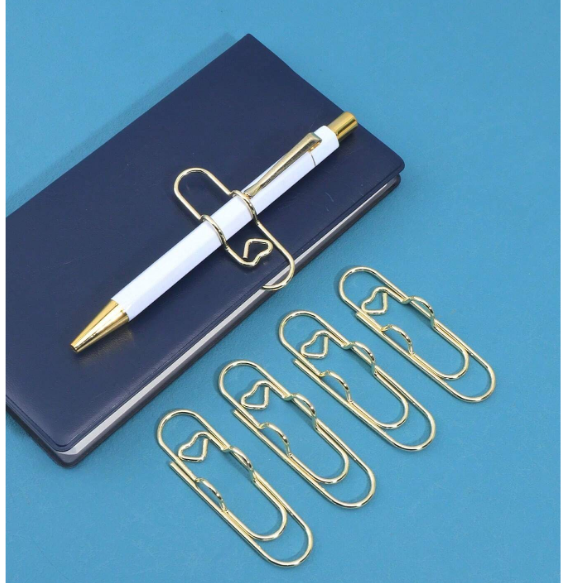 Golden Metal Pen Clips