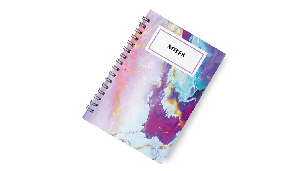 Purple Marble Notebook