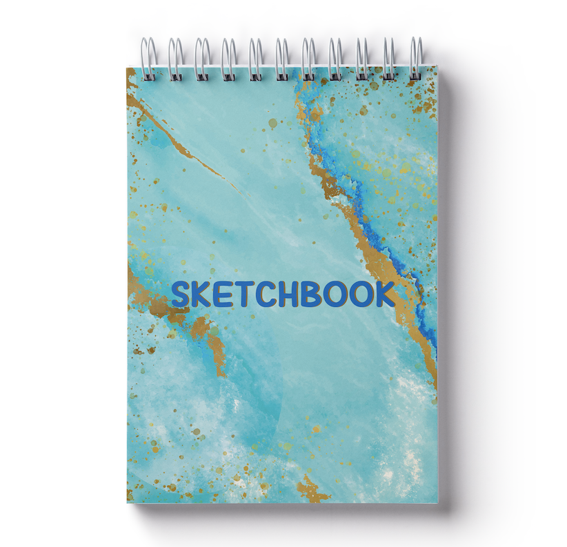 Light Blue A4 Sketchbook