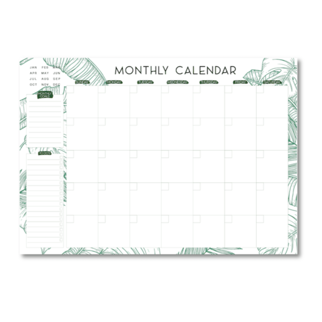 Tropical Monthly Planner